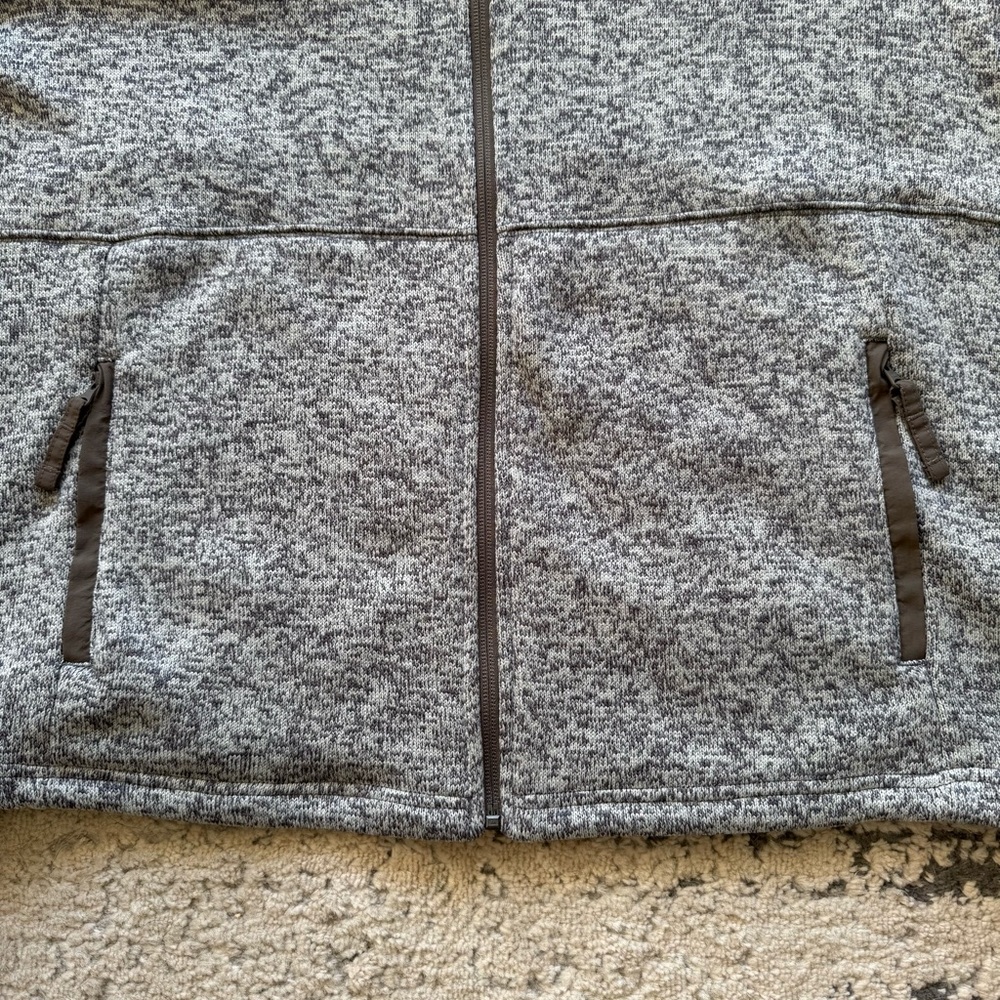 Columbia Women’s Sweater Weather Fleece Heathered Gray Jacket XXL - Picture 9 of 14